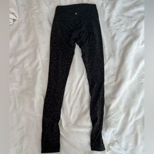 Lululemon Align Pant II 28”  leopard camo leggings size 4